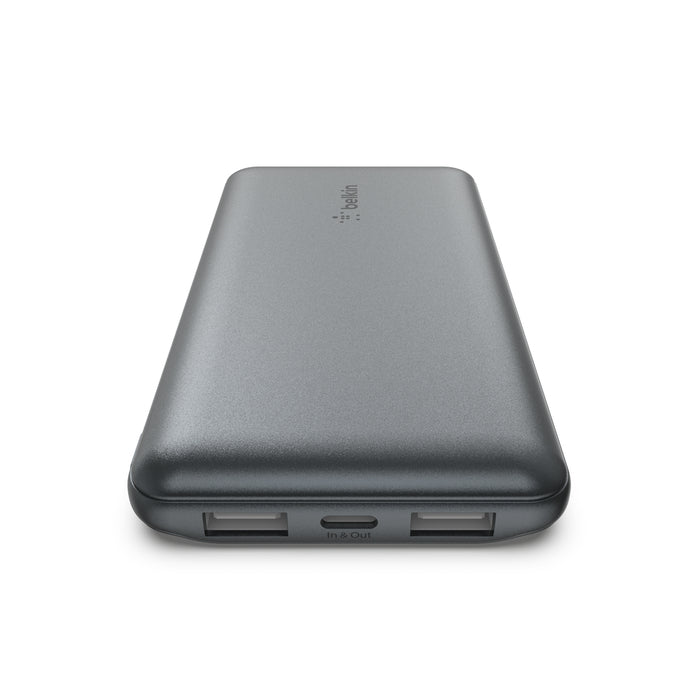 Belkin Powerbank 10000 mAh, PD 39 W, 1× USB-C, 1× USB-A, Grau