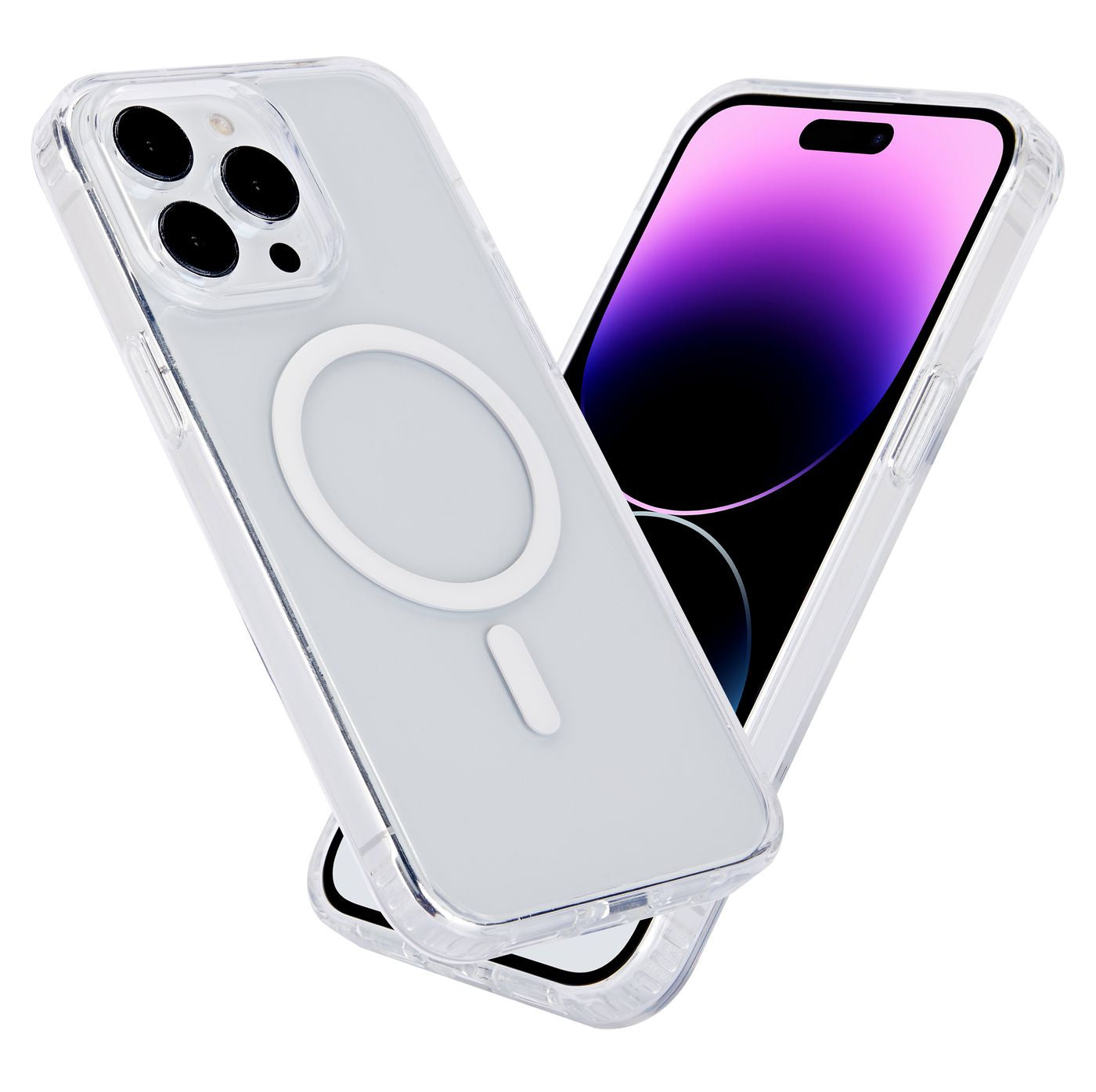 eSTUFF BERLIN – Backcover – für Apple iPhone 15 Pro Max – MagSafe, TPU, Transparent