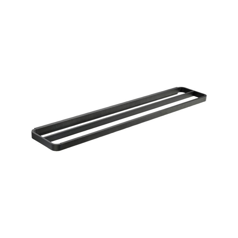 Zone Denmark Handtuchhalter 2-fach – 70 cm, Aluminium, zum Schrauben, Schwarz