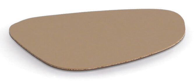 Zeller Present Glasuntersetzer – 4er Set, 10 × 12 × 0,8 cm, Kunststoff (PVC), Beige/Braun, für Gläser
