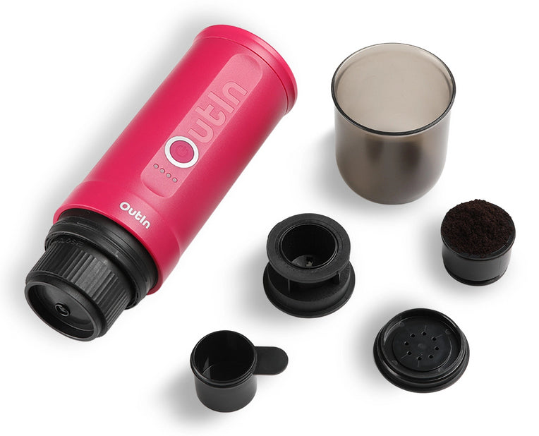 Outin Nano Espressomaschine (Siebträger) – 20 bar, 0,1 l, rot