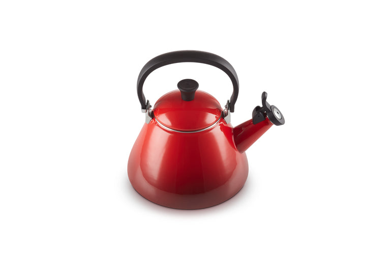 Le Creuset Kone Wasserkocher – 1,6 l, Karbonstahl, Rot