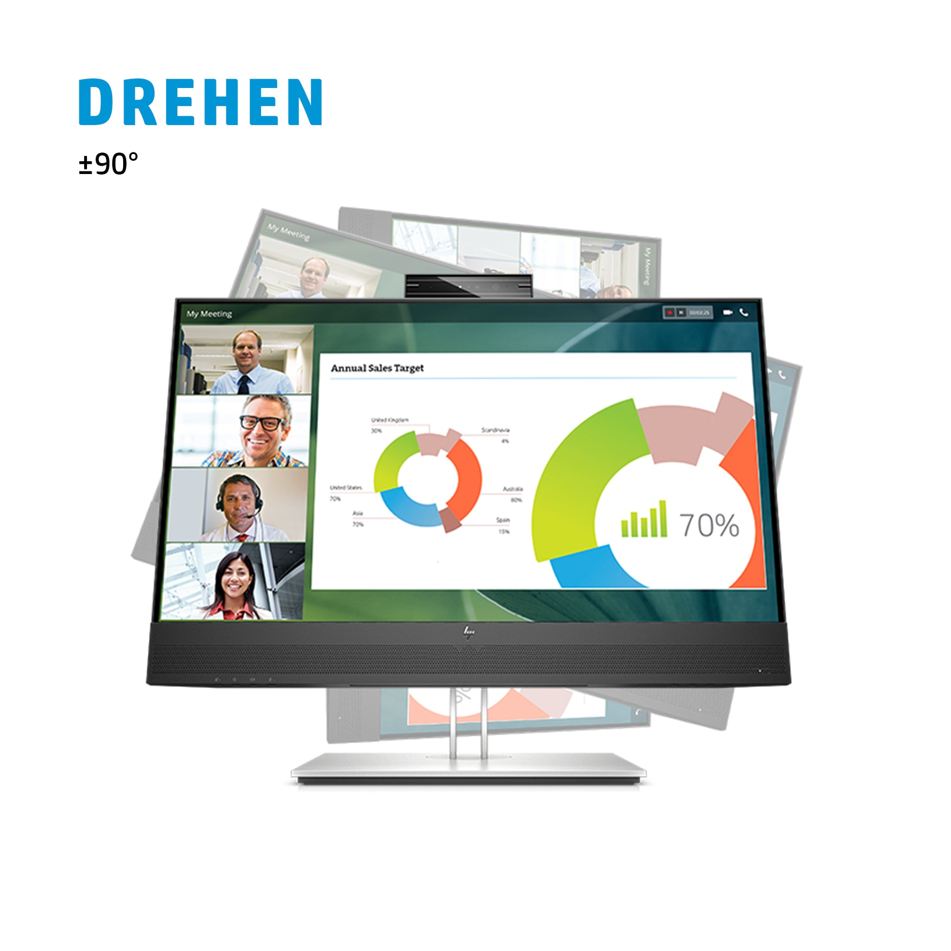 HP E24mv G4 – Monitor, 23,8", 1920 × 1080 (Full HD)