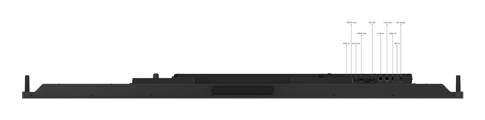 Lenovo ThinkVision T65 – 65", 3840 × 2160 (4K), IPS, Webcam, LAN, HDR