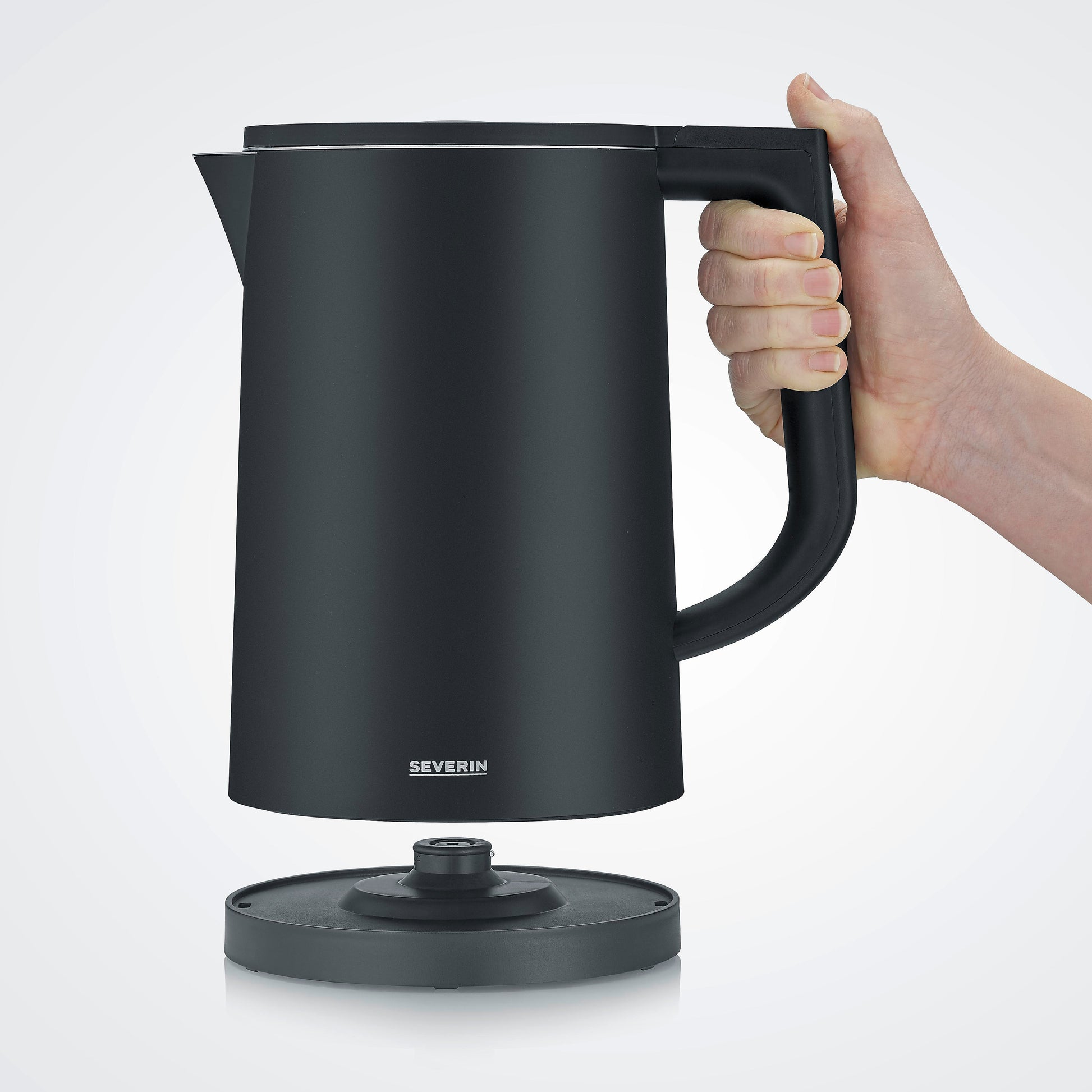 Severin Wasserkocher – 1,7 l, mit Temperaturwahl, Warmhaltefunktion, Edelstahl, WK3483