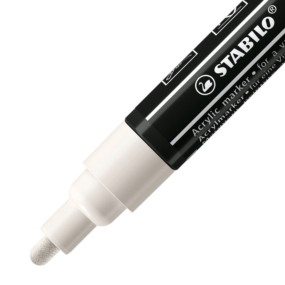 Stabilo Acrylic Marker – farbig sortiert, 5er