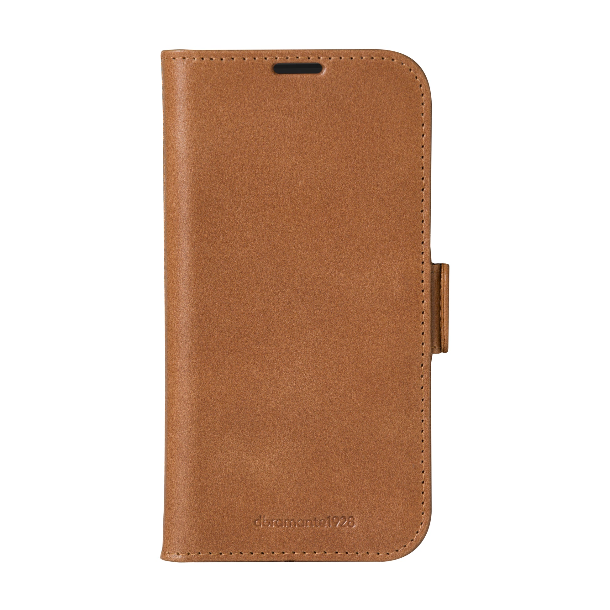 dbramante1928 Copenhagen Wallethülle – für Apple iPhone 16 Pro, 3 Kartenfächer, Leder, Tan, Magnetverschluss