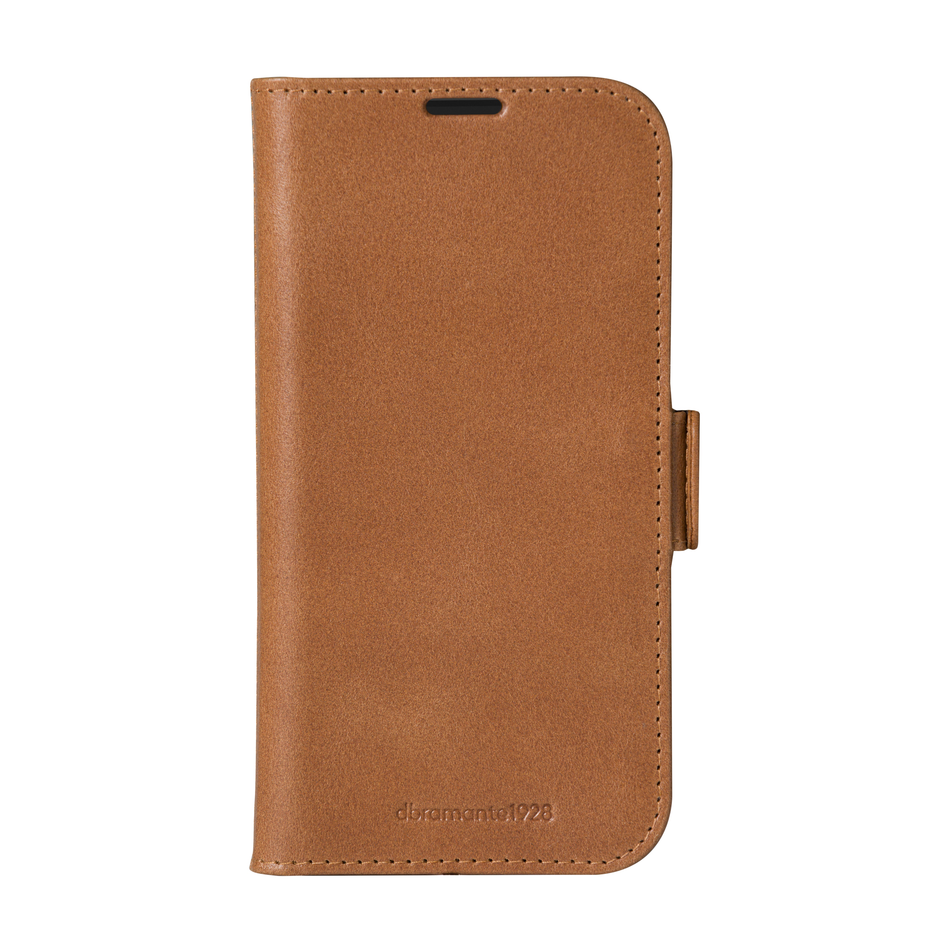 dbramante1928 Copenhagen Wallethülle – für Apple iPhone 16 Pro, 3 Kartenfächer, Leder, Tan, Magnetverschluss