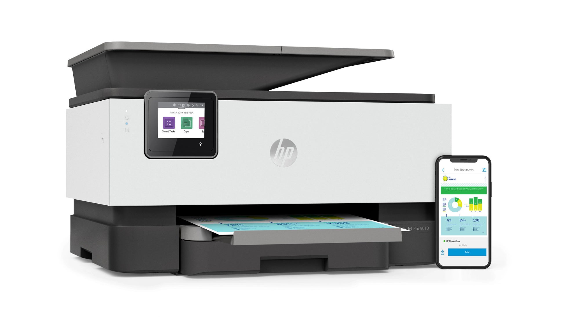 HP OfficeJet Pro 9012 – Farbtintenstrahl-Multifunktionsdrucker, A4, 4-in-1, Duplex, ADF, WLAN/LAN