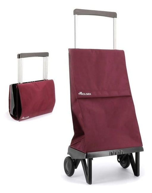 Rolser Plegmatic MF – Trolley, 40 l, 2 Rollen, Polyester, Bordeaux, 37 × 58 × 19 cm