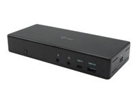 i-tec Quattro Dockingstation – USB-C, 2× DP, 2× HDMI, 5× USB-A, 2× USB-C, 85 W PD, GbE, für Windows/Mac/Linux