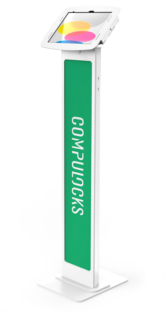 Compulocks Multimedia-Ständer – Space BrandMe, iPad 10. und 11. Generation (A16), Weiss
