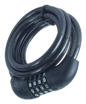 Yale YCC0 Kombinationsschloss – 4-stellig, Ø 10 mm, 1,8 m, Stahl/Vinyl, Schwarz