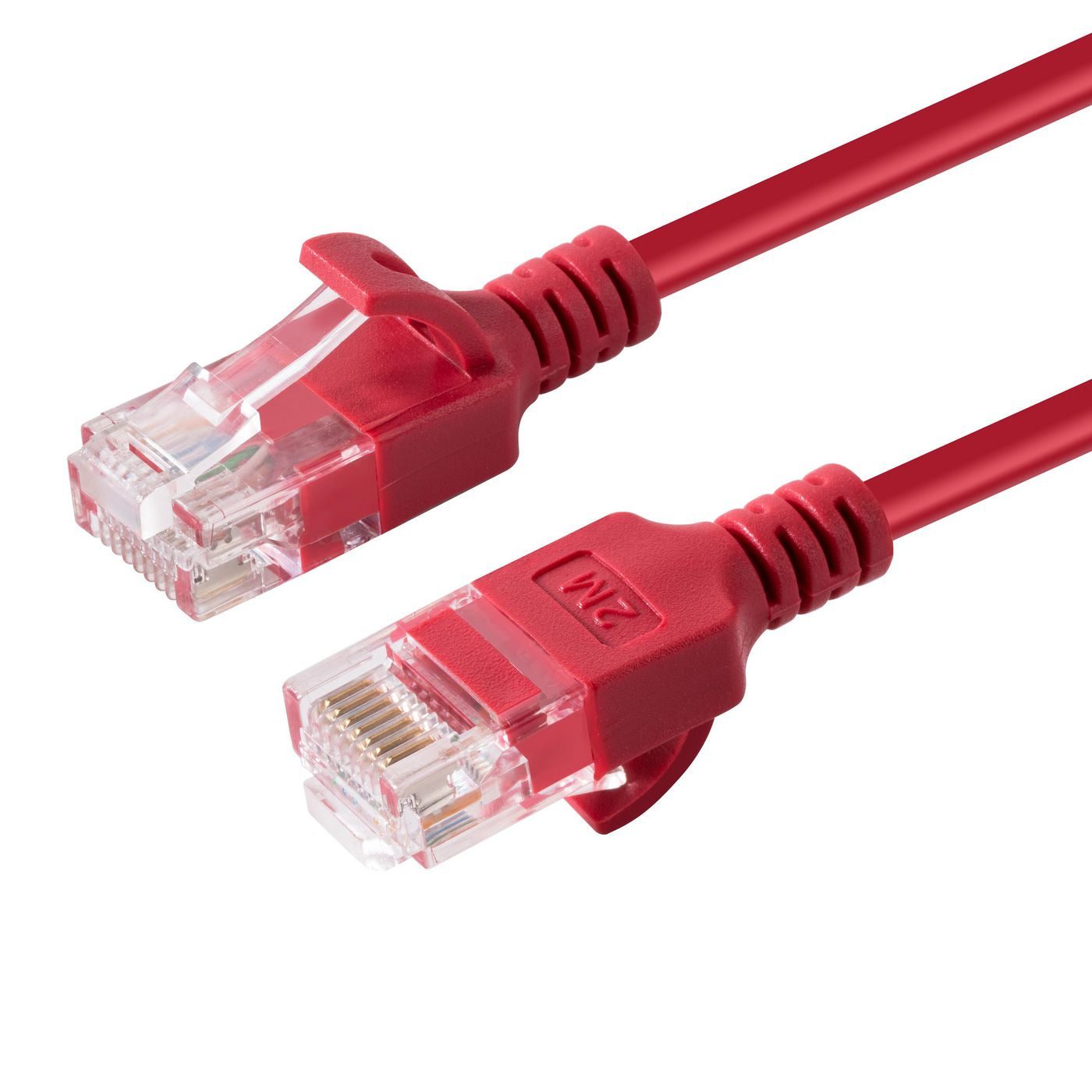Microconnect Slim Patchkabel – Cat6a U/UTP, 1,5 m, Rot, LSZH, RJ-45