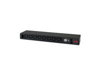 APC Rack-PDU mit Messfunktion, 8× IEC C13, 12 A/208 V, 10 A/230 V, Stecker C14, 0U/1U, Horizontal/Vertikal, 2,3 kW