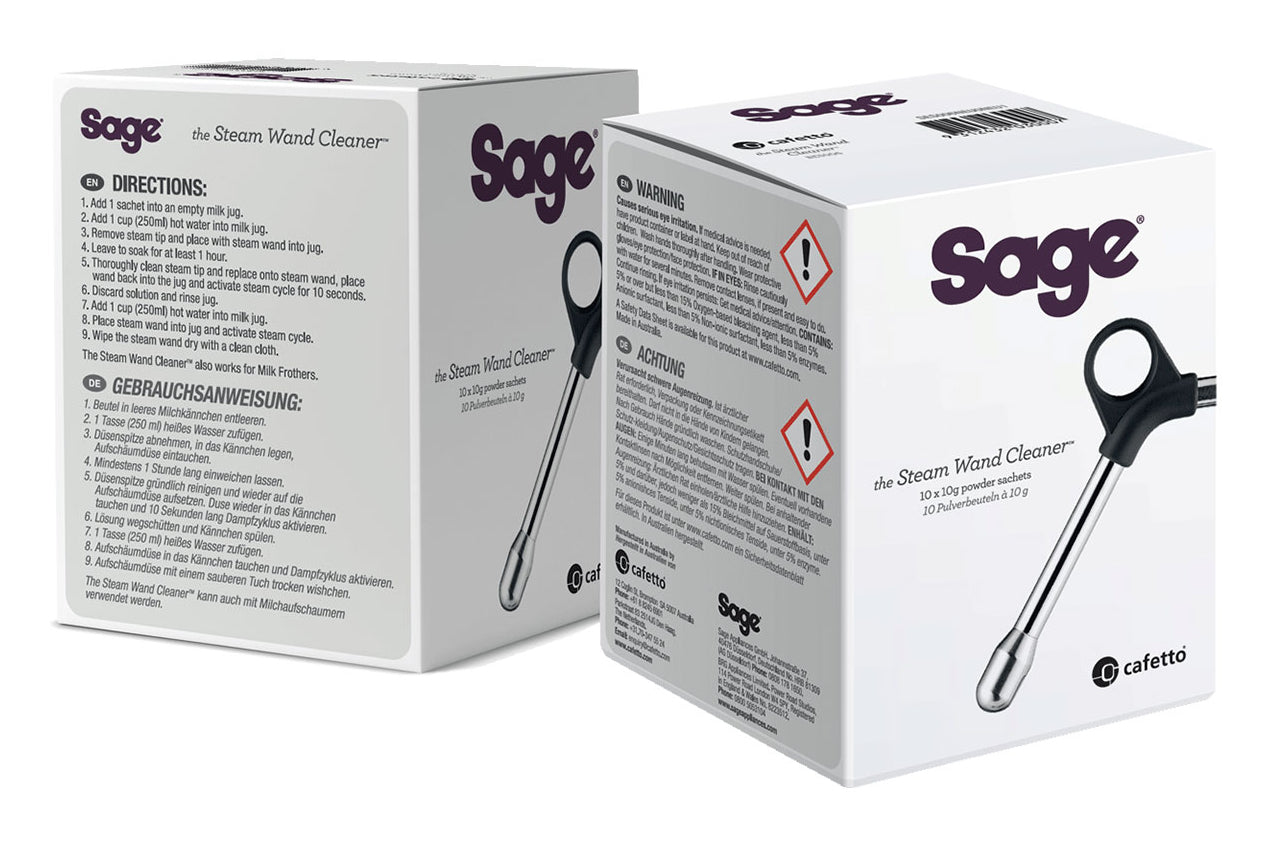 Sage Spezialreiniger für Kaffeemaschinen, für Sage Espressomaschinen – Pulver – 10 g, 10 Stk.