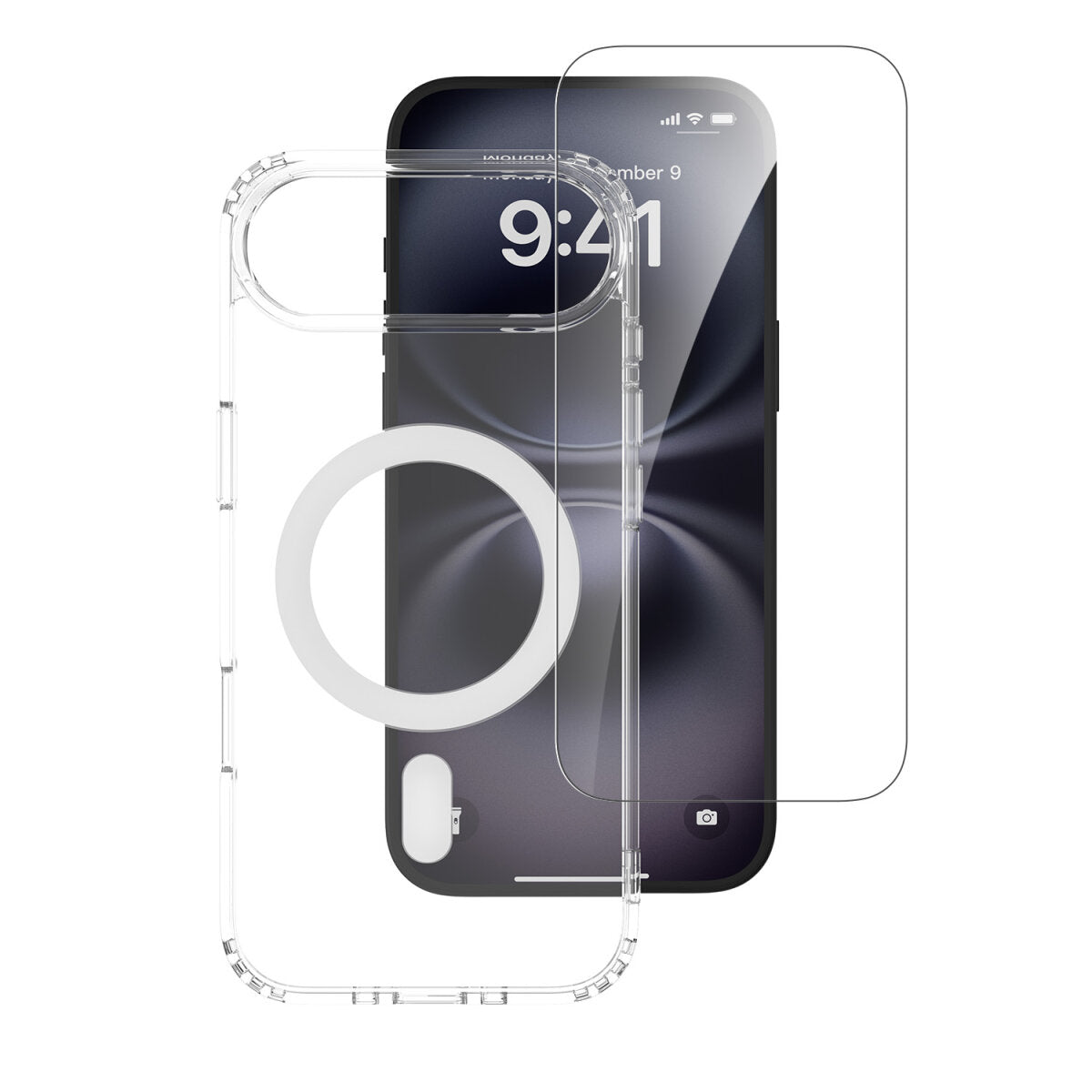 4smarts 360° Premium Backcover – für Apple iPhone 17 Air – MagSafe, PC, Transparent