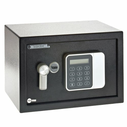 Yale Möbeltresor – mit Zahlenschloss, Stahl, schwarz, 350 × 250 × 250 mm