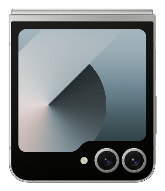 Samsung Galaxy Z Flip6 – silber, 6,7", 2640 × 1080, Android 14, 512 GB, 12 GB, Dual-SIM, 5G, NFC, wasserfest