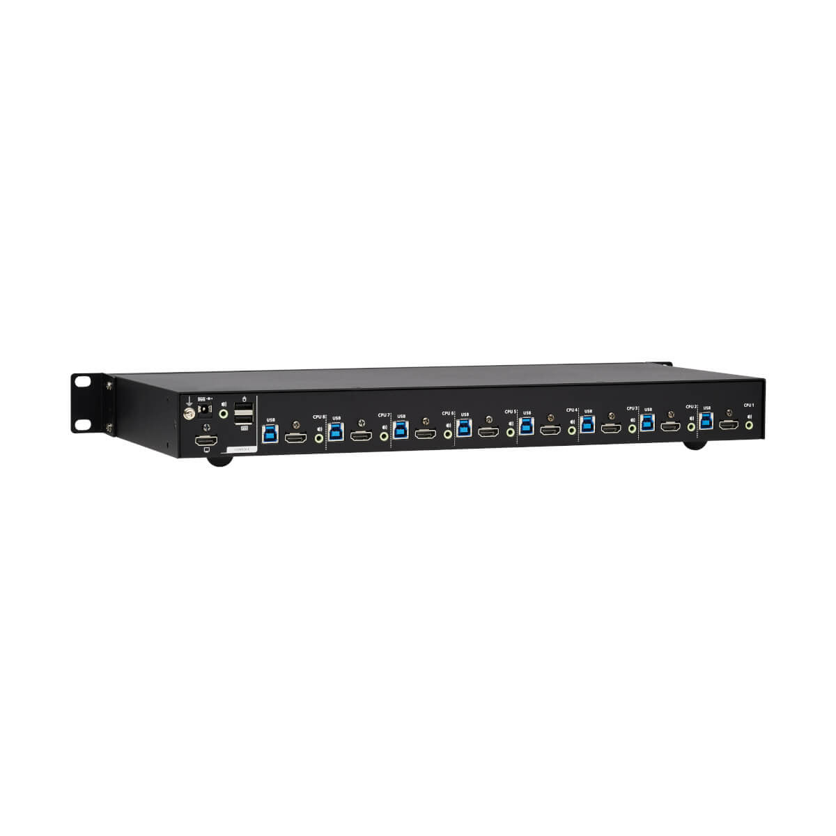 Tripp Lite B024-H4U08 – 8-Port HDMI KVM-Switch – 4K/60 Hz, USB 2.0-Hub, Audio, 1U-Rack