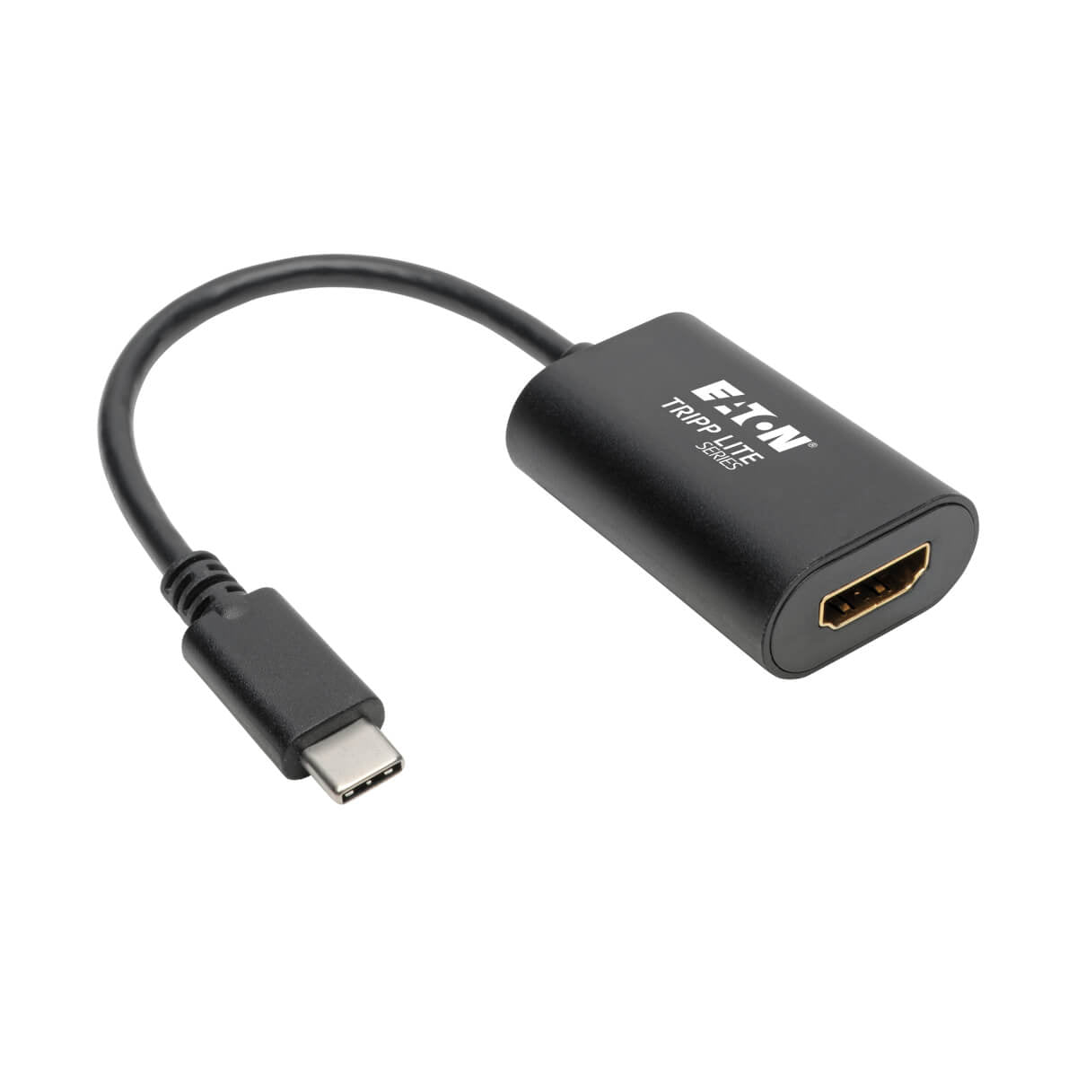 Tripp Lite U444-06N-HD4K6B USB-C zu HDMI Adapter – 4K (4096 × 2160) @ 60 Hz, 0,152 m, HDCP 2.2, Schwarz