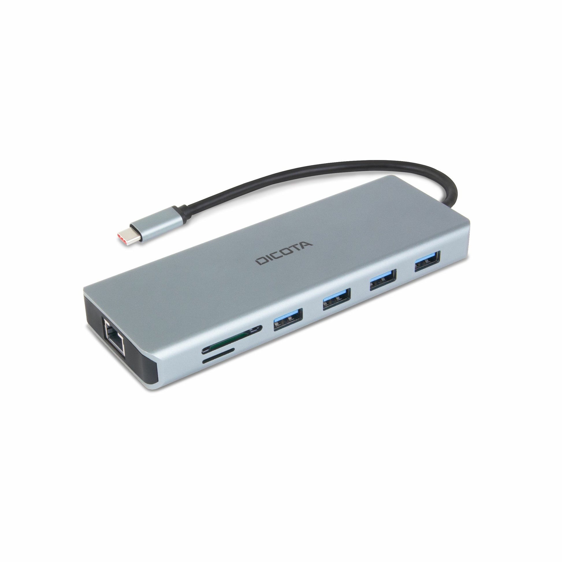 DICOTA D32065 Dockingstation – USB-C, 1× DP, 2× HDMI, 5× USB-A, 1× USB-C, 100 W PD, GbE, SD/microSD