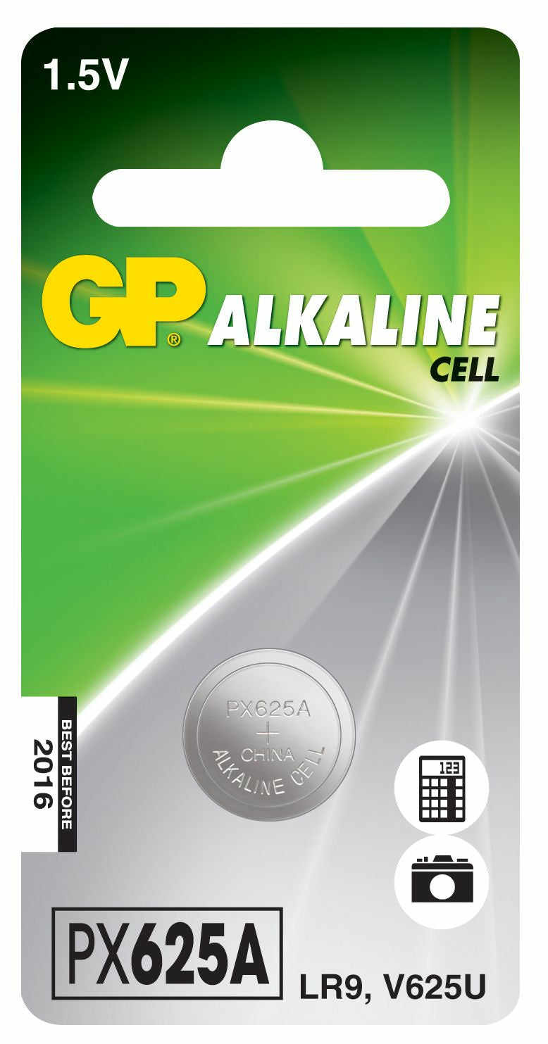 GP Batteries Knopfzelle PX625A, Alkaline, 1,5 V – 1 Stk.