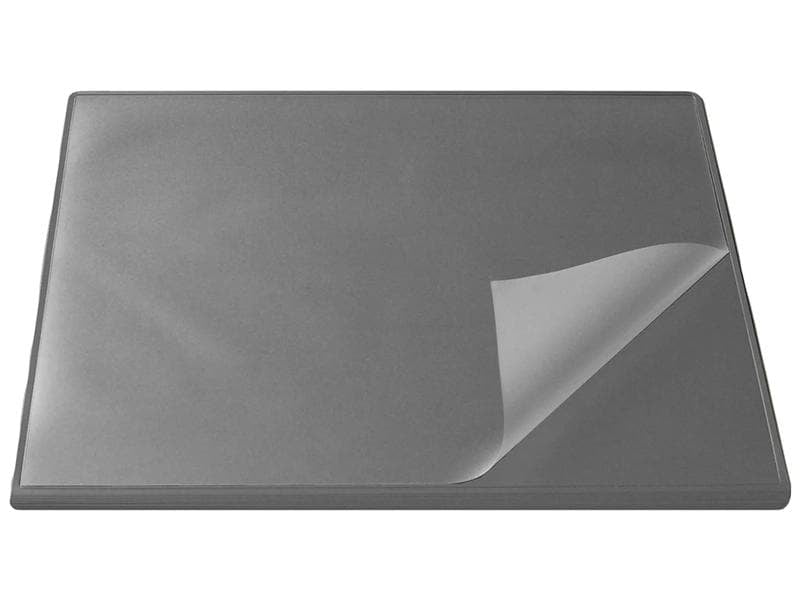 Laufer Läufer – Schreibtischunterlage DURELLA Flexoplan DS – 520×650 mm, Schaum, Folie, Grau, rutschfest