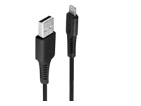 Lindy USB auf Lightning Kabel, 2 m, Schwarz – für iPhone, iPad, iPod