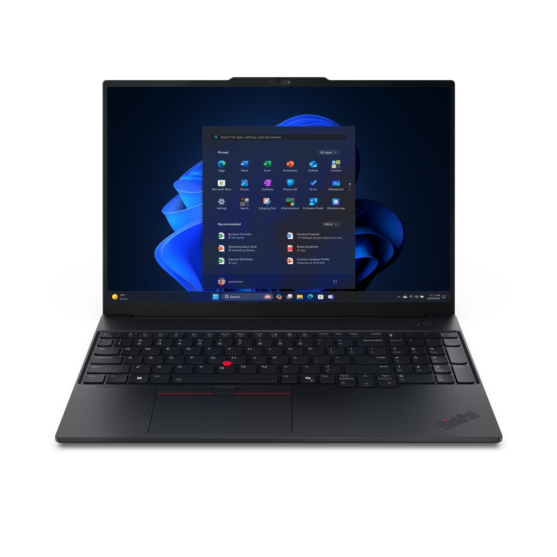 Lenovo ThinkPad E16 Gen 3 – Intel Core Ultra 7 255H, 16" WUXGA (1920×1200), 32 GB, 1 TB SSD, Windows 11 Pro