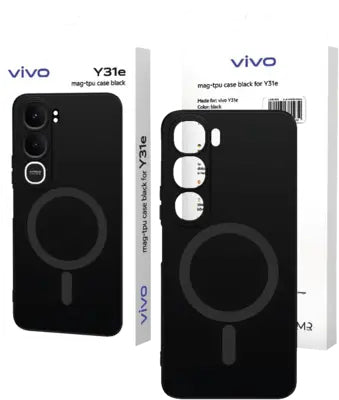 Rabbiter Backcover – für Vivo Y31e, MagSafe, TPU, Schwarz, Kratzresistent