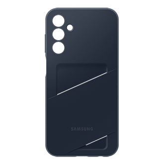 Samsung Backcover – für Samsung Galaxy A15 5G, Schwarz/Blau, mit Kartenfach, kratzresistent