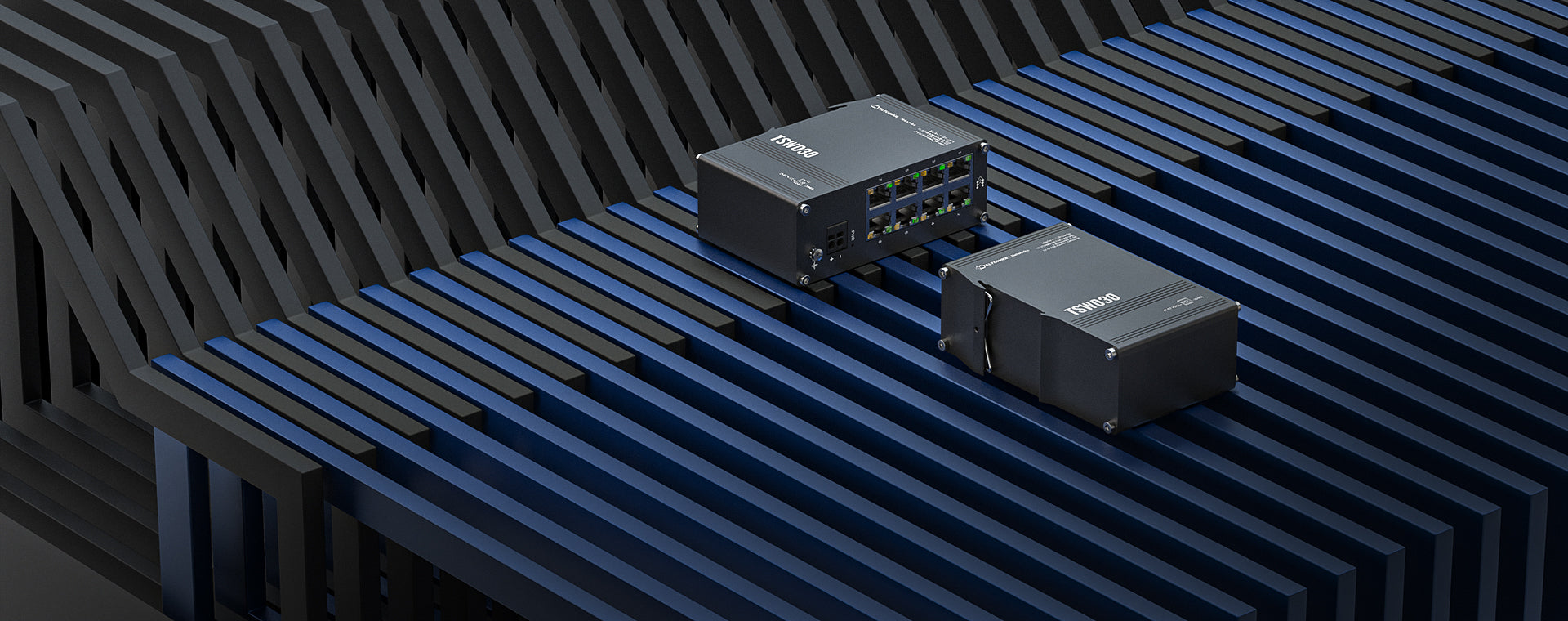 Teltonika TSW030 – Unmanaged Switch – 8× 10/100, DIN-Schiene