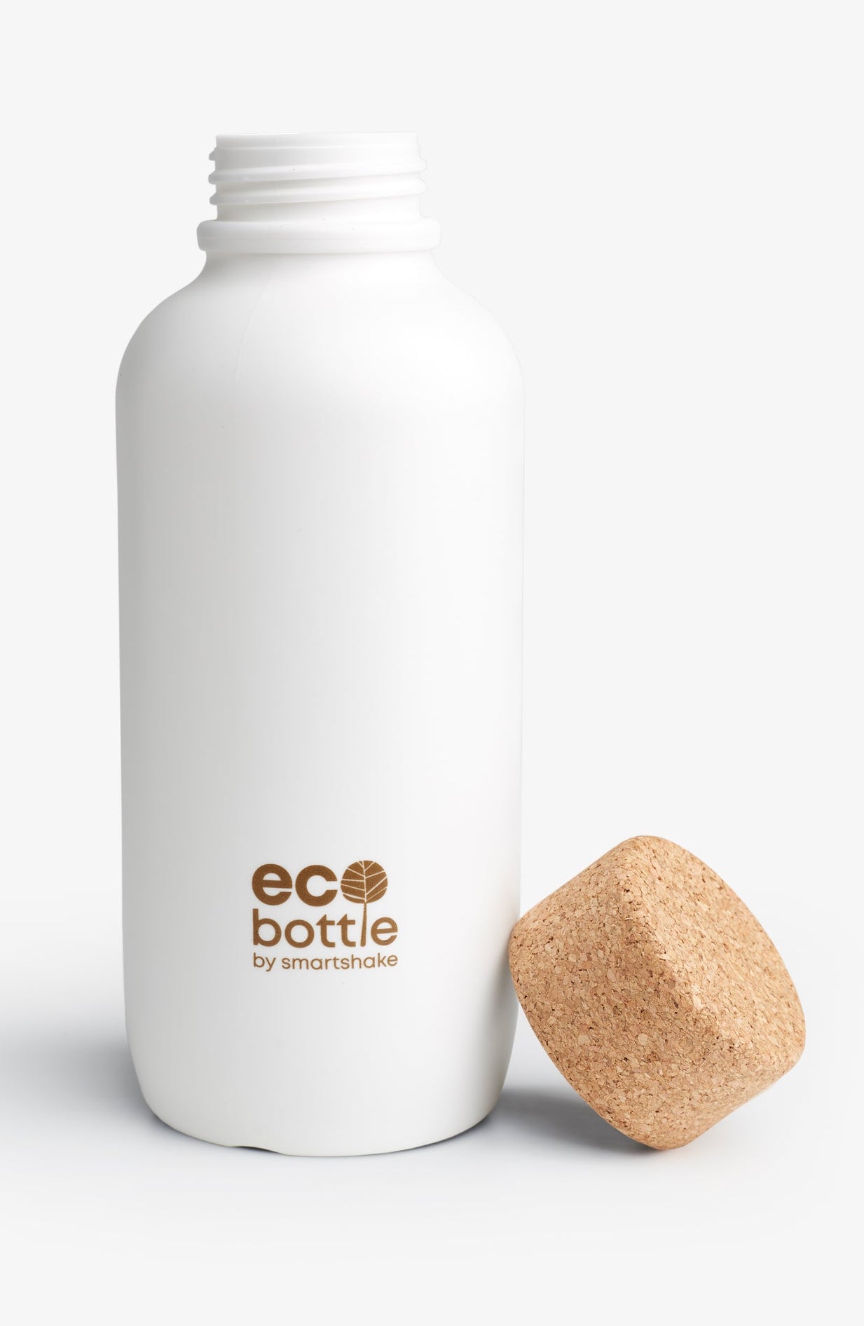 Smartshake EcoBottle Trinkflasche 650 ml – Kork, Korken & Stopfen, Weiss