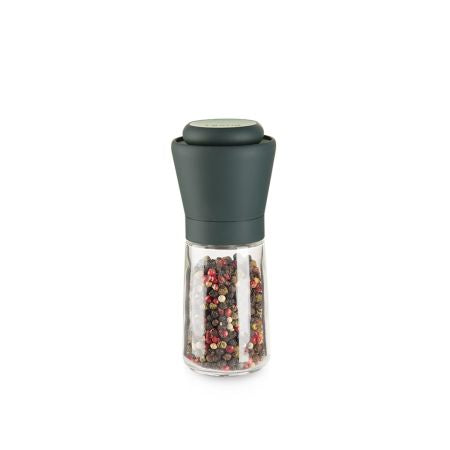 Lékué Salz- und Pfeffermühle 15,2 cm, Glas, Grau/Transparent, für Salz und Pfeffer