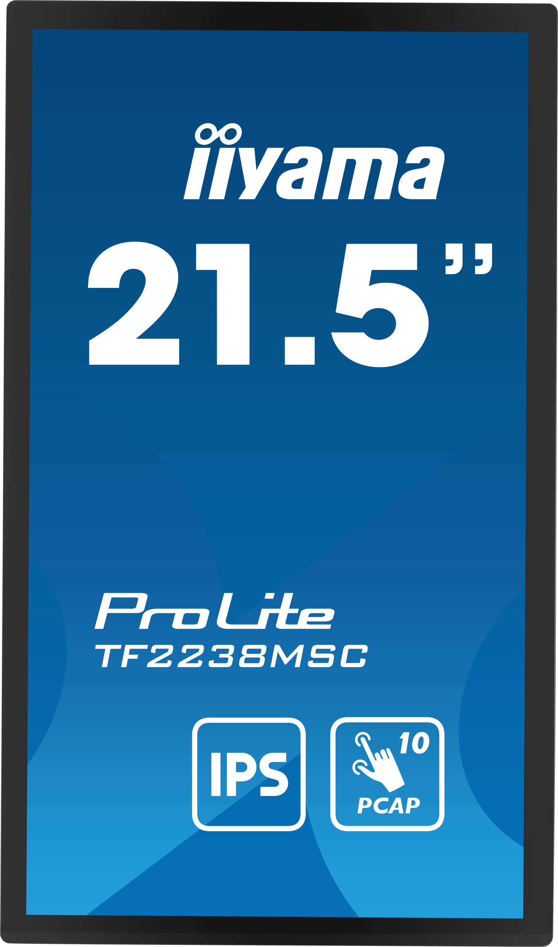 iiyama TF2238MSC-B1 – Interaktives Touch-Display, 21,5", PCAP (10-Punkt), Anti-Fingerprint-Beschichtung