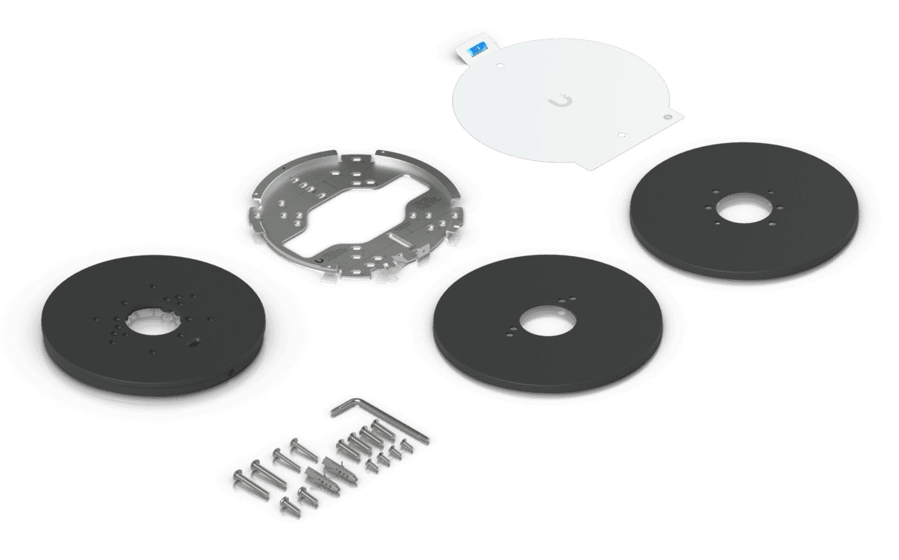 Ubiquiti Montageplatte – für UVC-AI-Dome, UVC-AI-Turret, UVC-AI-Pro und andere – Schwarz – Ø 140 mm, PC/Edelstahl