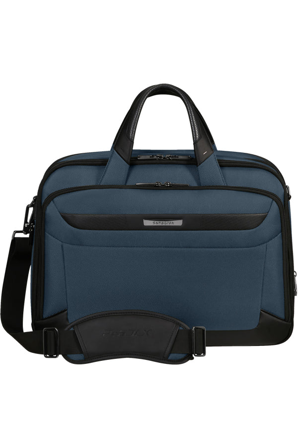 Samsonite Pro-DLX 6 Notebook-Tasche – für Notebooks bis 15,6", 16/23 l, RFID-Fach, USB-Port, Nylon, blau