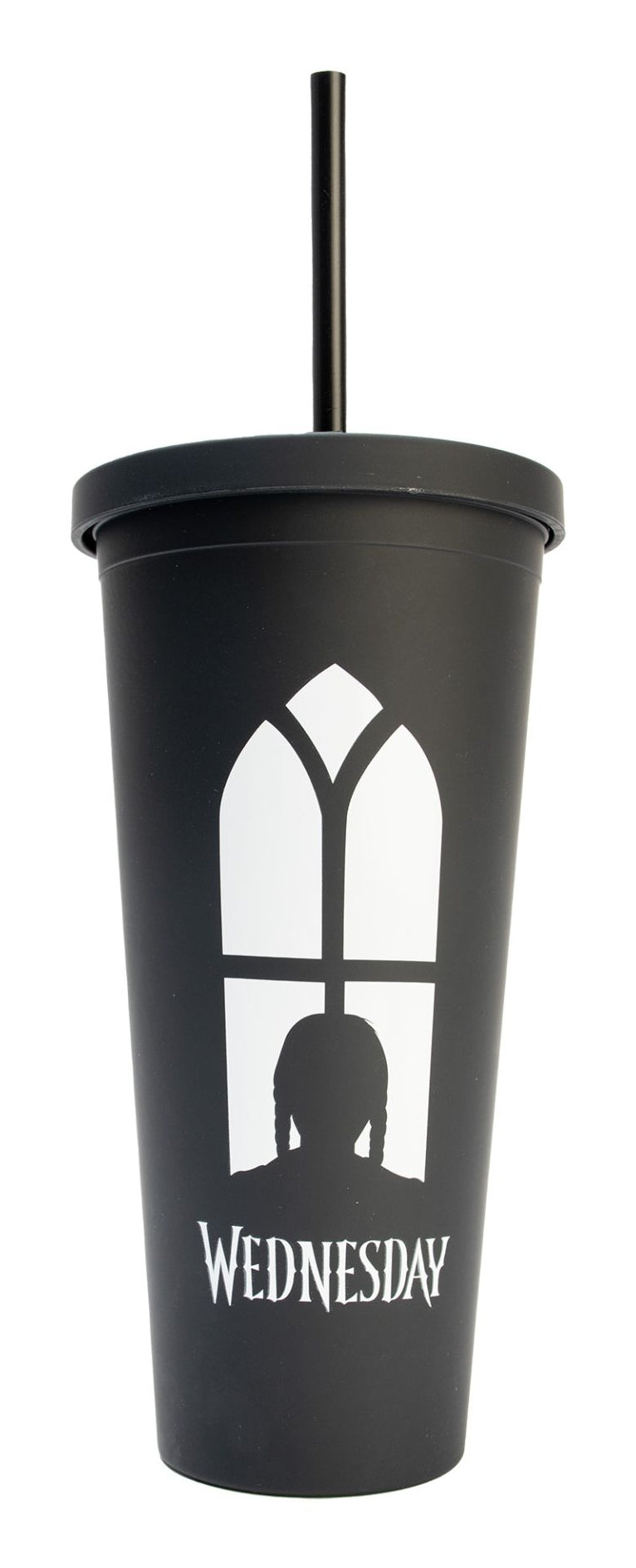 Thumbs Up Kaffeebecher – Kunststoff, Schwarz/Weiss, mit Deckel