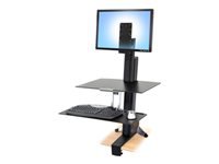 Ergotron WorkFit Tall-User Kit Single Wandhalterung – Schwarz