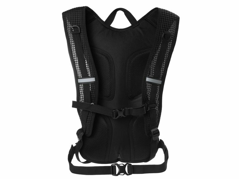 KOOR Sportrucksack F01607 – 6 l, wasserfest, mit Reflektoren, Nylon – schwarz, 300 × 470 × 200 mm