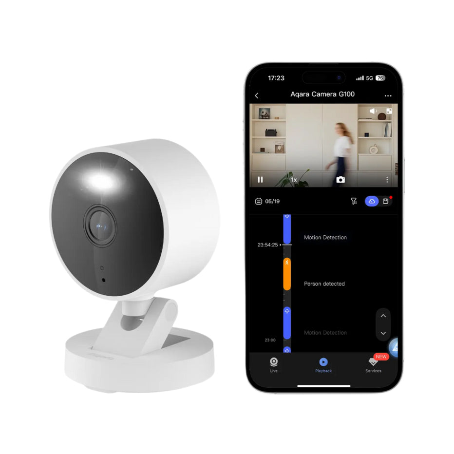Aqara G100 Netzwerkkamera – 3,69 MP, 2304×1296 Video, IP65, microSD, Weiss