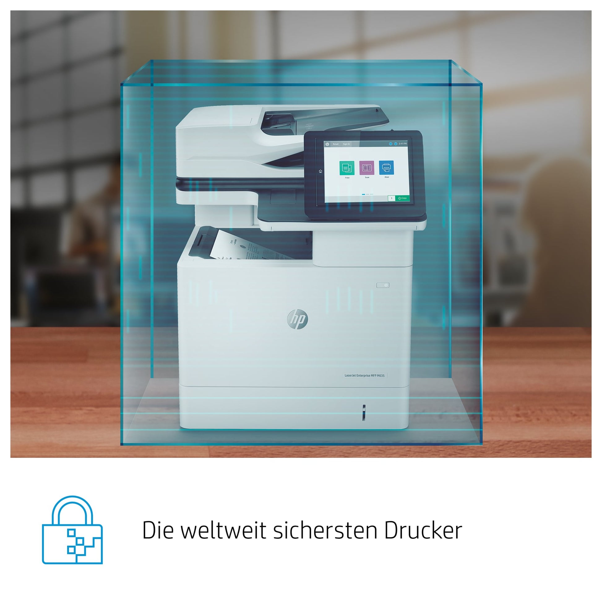 HP LaserJet Enterprise M635h – S/W Laser-MFP A4, 3-in-1 – USB/LAN/WLAN – Duplex, Duplex-ADF – 61 ppm S/W
