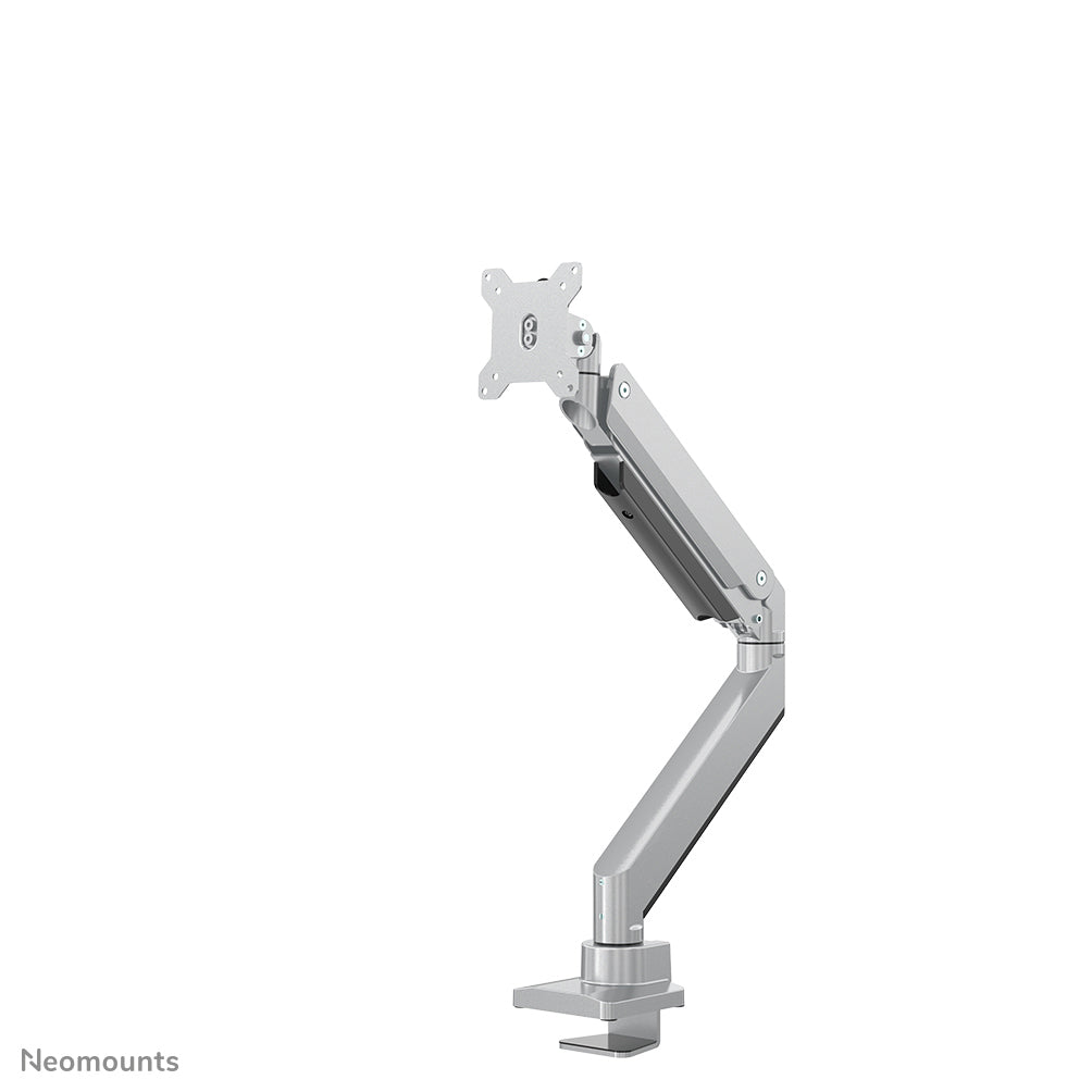 Neomounts NM-D775SILVER – Tischhalterung, Tischklemme, bis 32", VESA 100 × 75 mm, 16 kg, neigbar, Gasfeder-Dämpfung