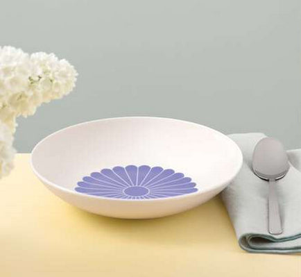 Villeroy & Boch Fleur bleu Pastaschale – Porzellan, blau, rund, 6 Stück