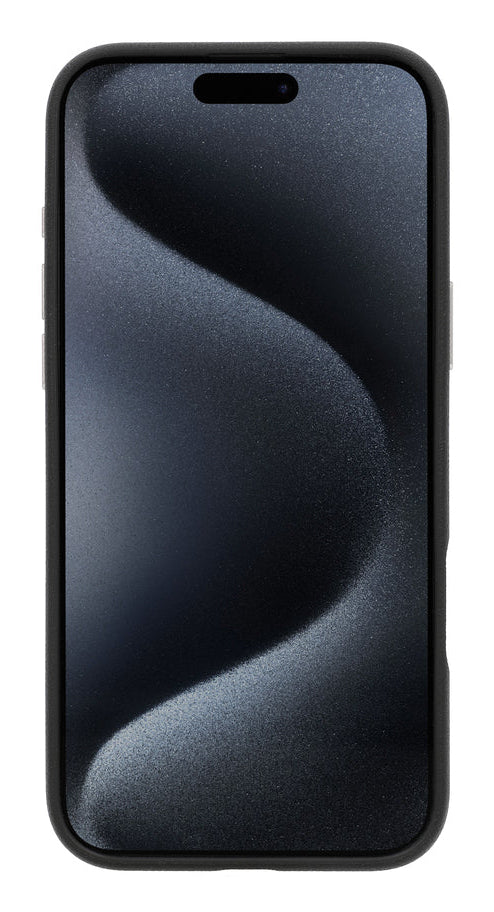 Valenta Backcover Style – für Apple iPhone 16 Pro Max – schwarz – Kunstleder – MagSafe-kompatibel
