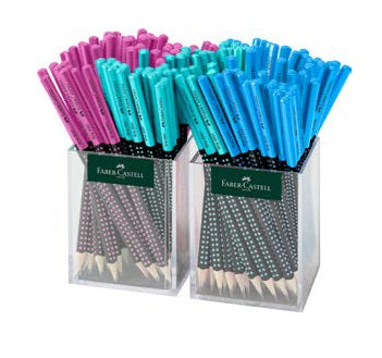 Faber-Castell Grip 2001 Bleistift, Dreikant, Grip-Zone, HB, Mine Ø 2 mm, farbig sortiert
