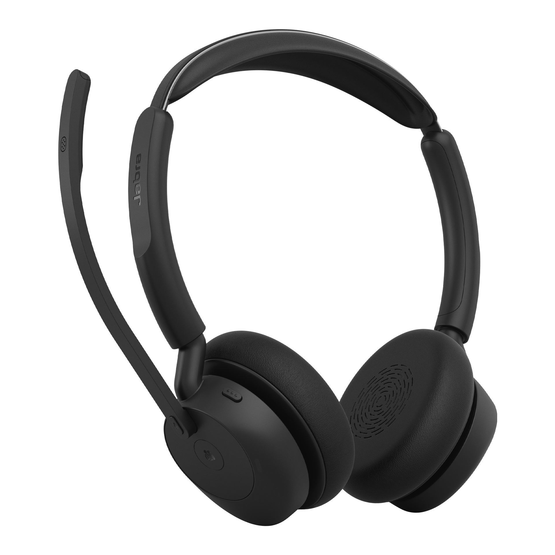 Jabra Evolve3 45 Office-Headset – On-Ear, Stereo, BT, MS Teams zertifiziert, mit USB-A-Dongle, Schwarz