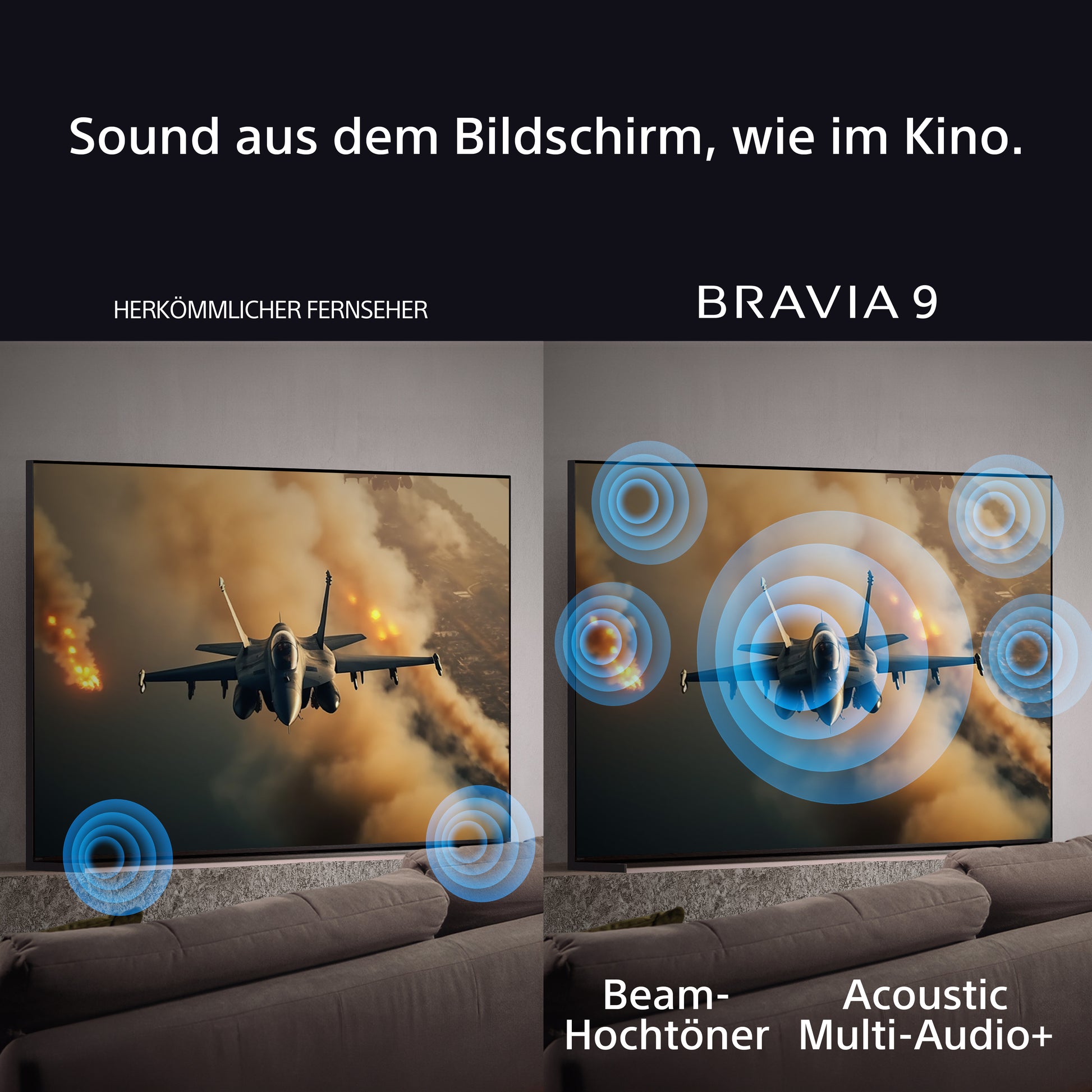 Sony FWD-85XR90 – 85" (2,16 m), Schwarz