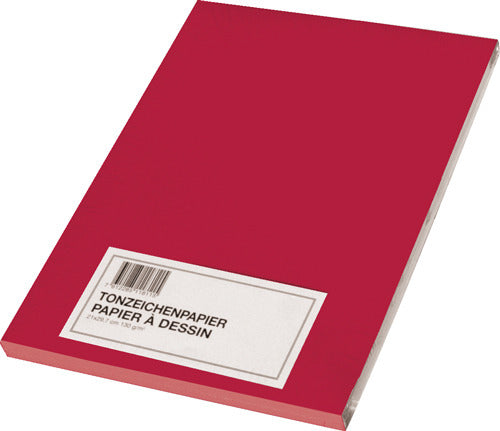 Papyrus Tonzeichenpapier, Kunstpapier, 42 × 29,7 cm, Rot